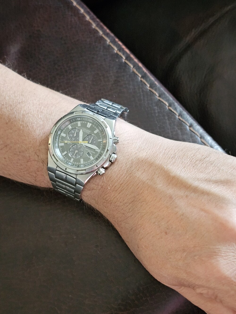 Citizen Eco-Drive Perpetual Calendar Alarm Chronograph, model BL5430-51H - Picture 11 of 11